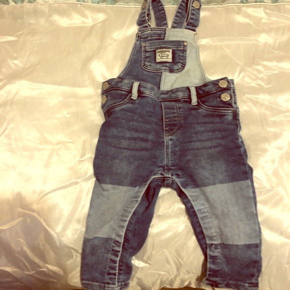 baby boy blue jean overalls